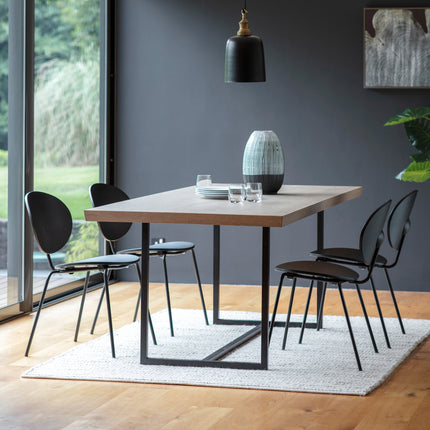 Caldwell Grey Fixed Top Dining Table