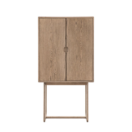 Langley Smoked Cocktail Cabinet