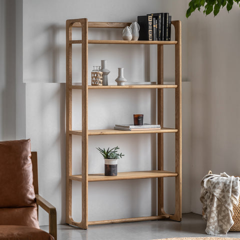 Langley Tall Natural Open Display Unit