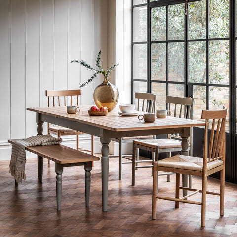 Huntington Light Grey Extendable Dining Table (180cm-230cm)