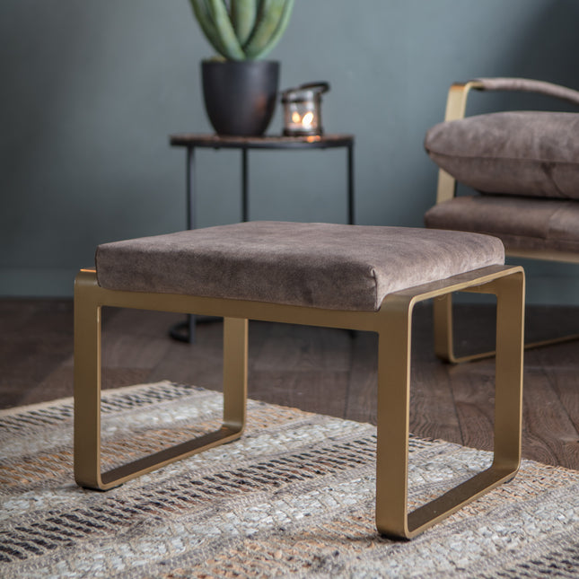 Paxton Brown Footstool