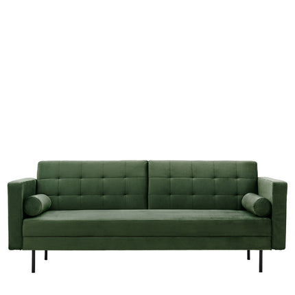 Virella Green 3 Seater Sofa Bed