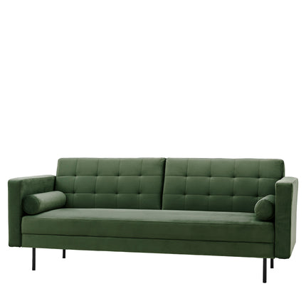 Virella Green 3 Seater Sofa Bed