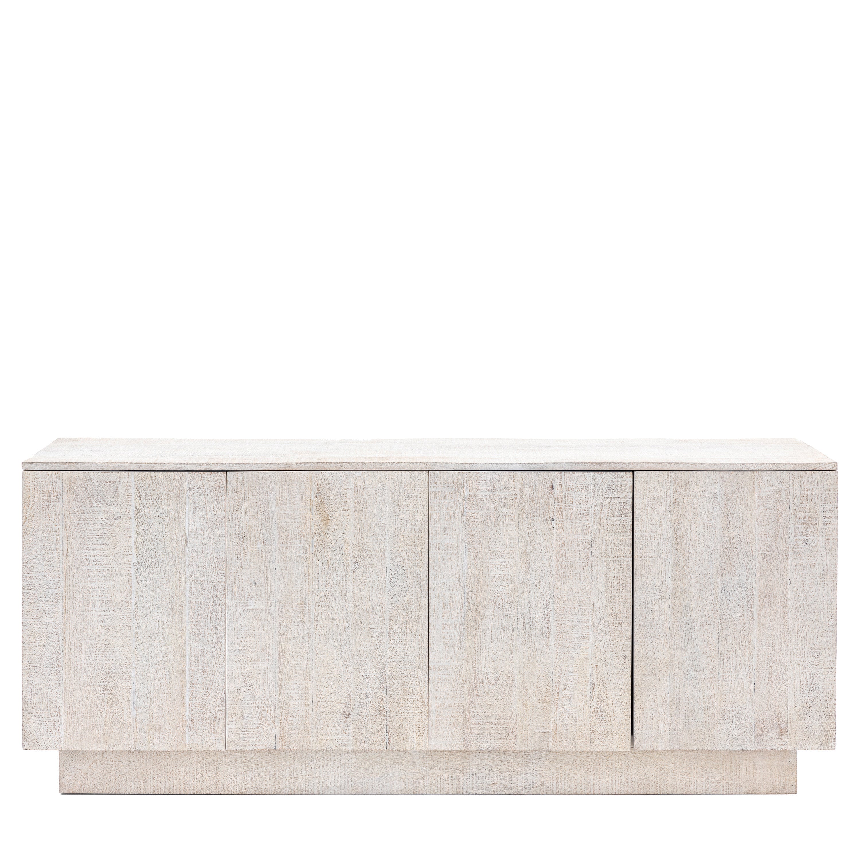 Dakota Whitewash 4 Door Sideboard