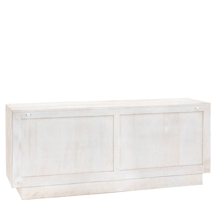 Dakota Whitewash 4 Door Sideboard