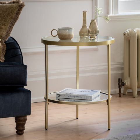 Everest Champagne Side Table