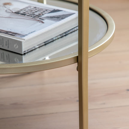 Everest Champagne Side Table