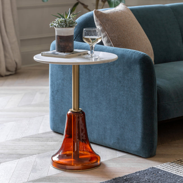 Zaragoza Orange Side Table