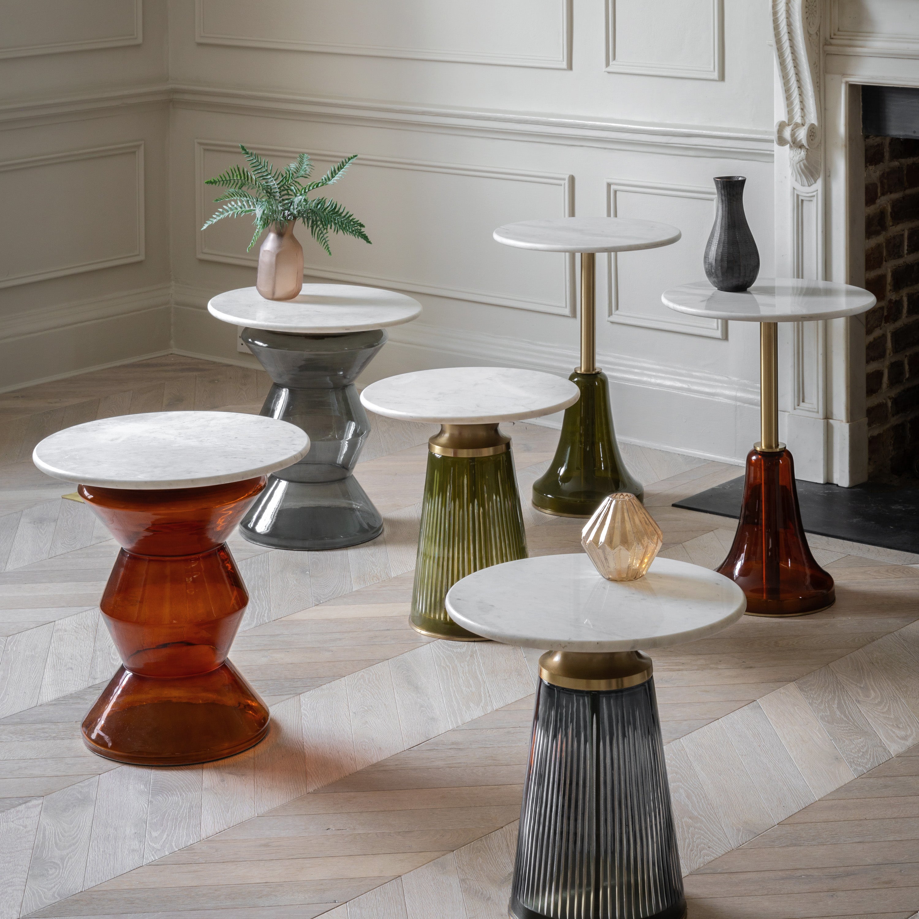 Zaragoza Orange Side Table