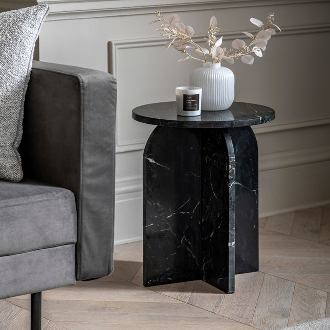 Amalfi Black Side Table