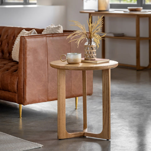 Langley Natural Side Table