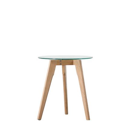 Langford Clear Round Side Table