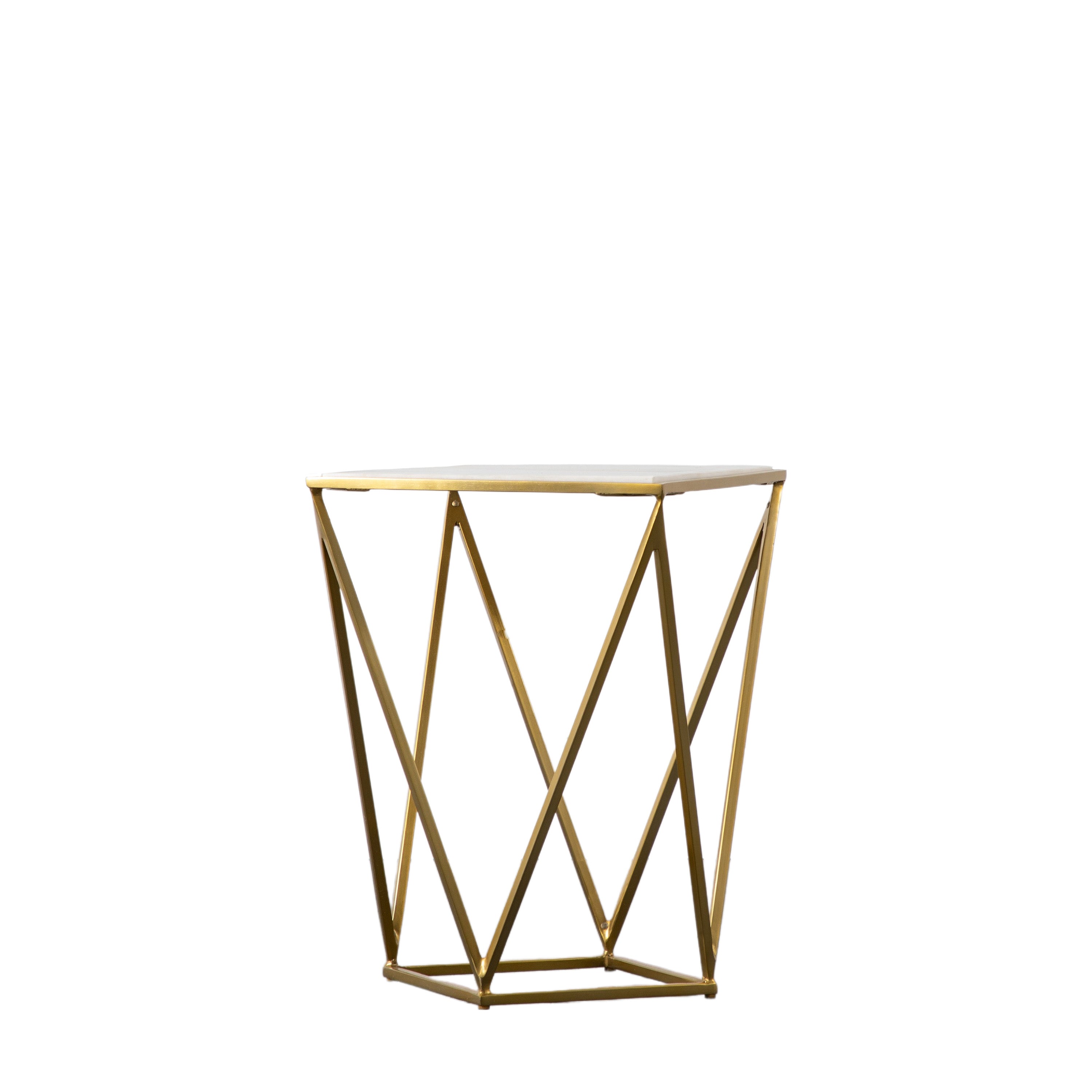 Kendall Gold Side Table