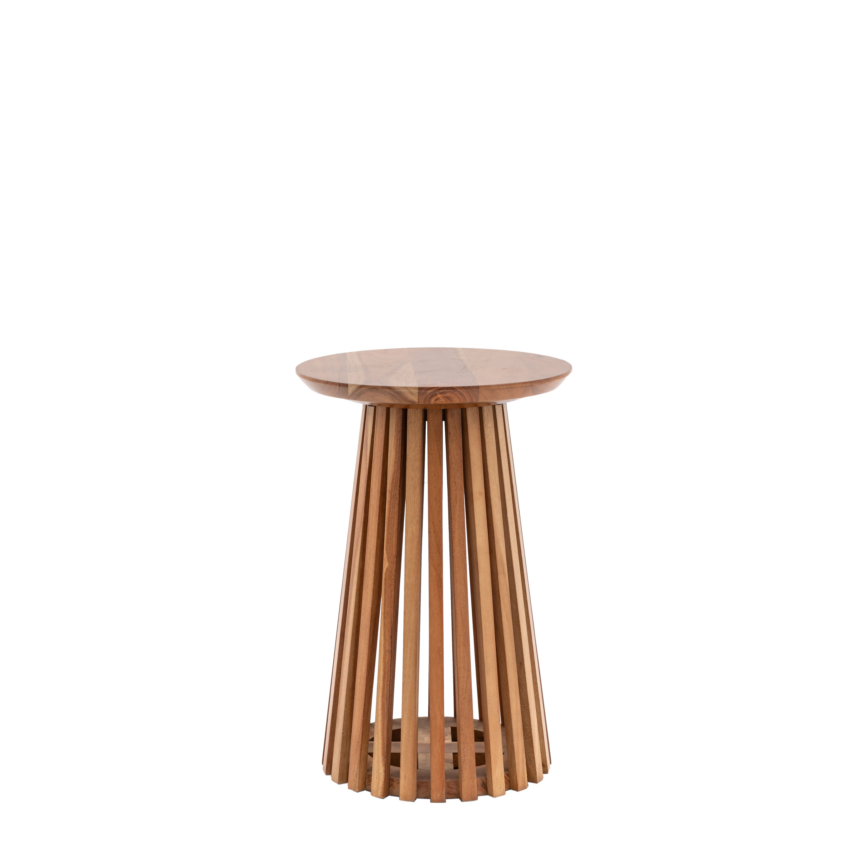 Cedar Slatted Side Table