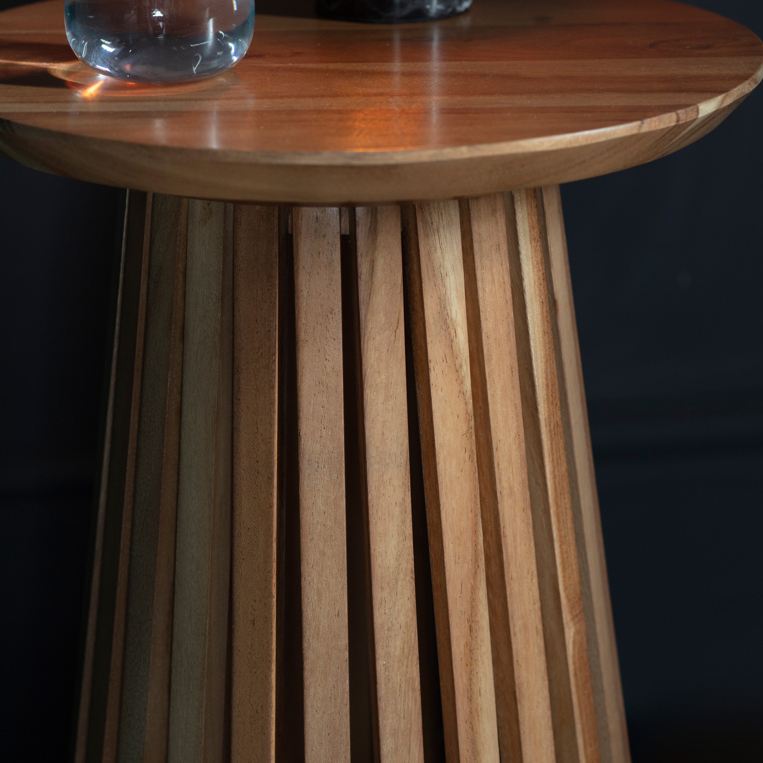 Cedar Slatted Side Table