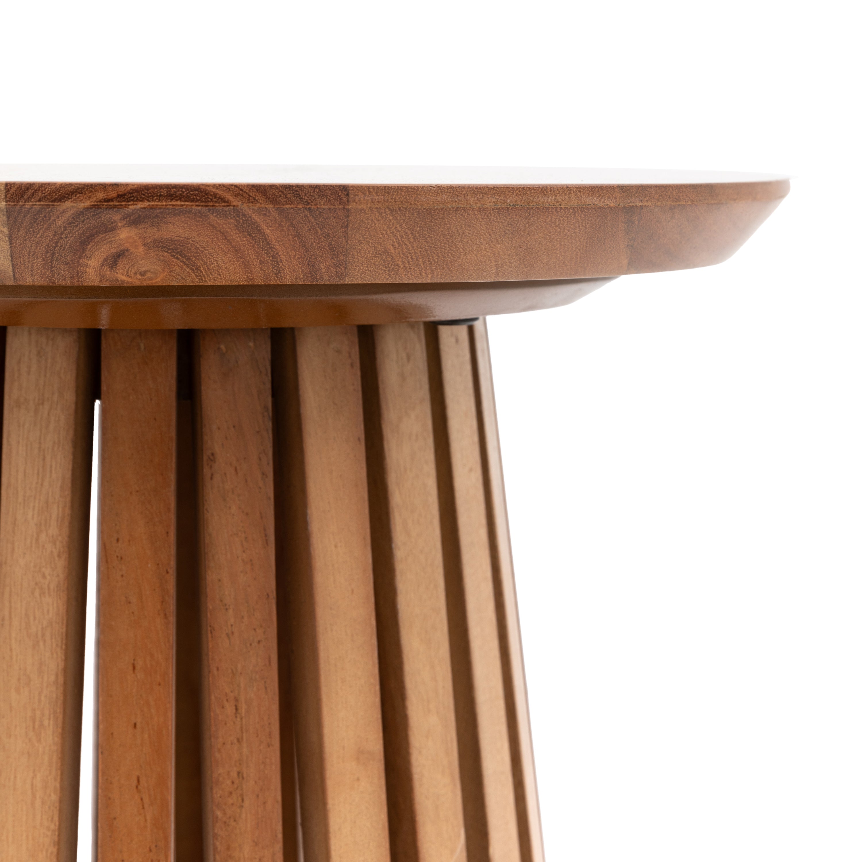 Cedar Slatted Side Table