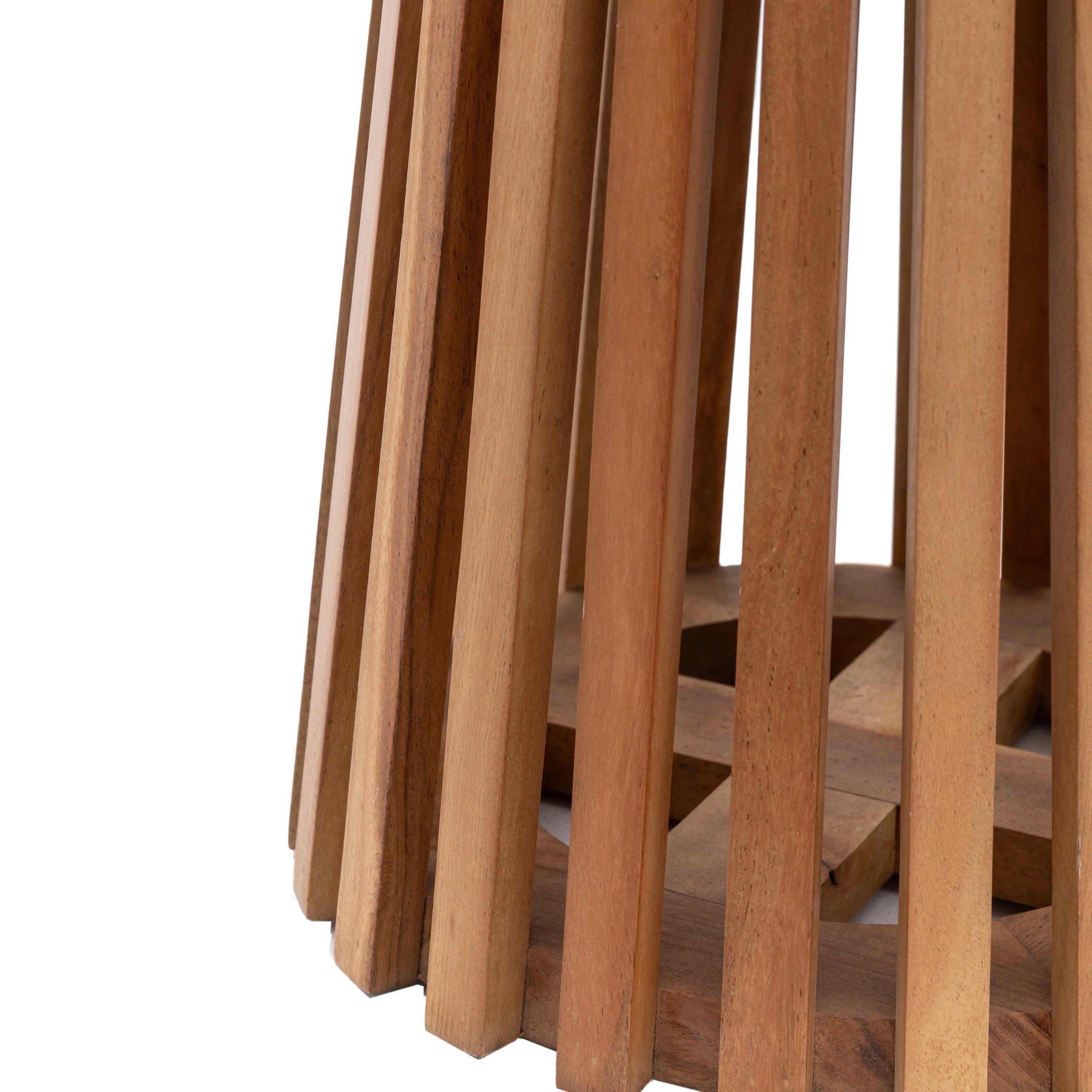Cedar Slatted Side Table