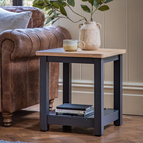 Huntington Navy Side Table