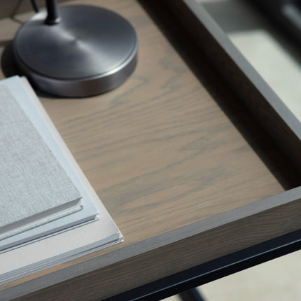 Caldwell Grey Tray Side Table