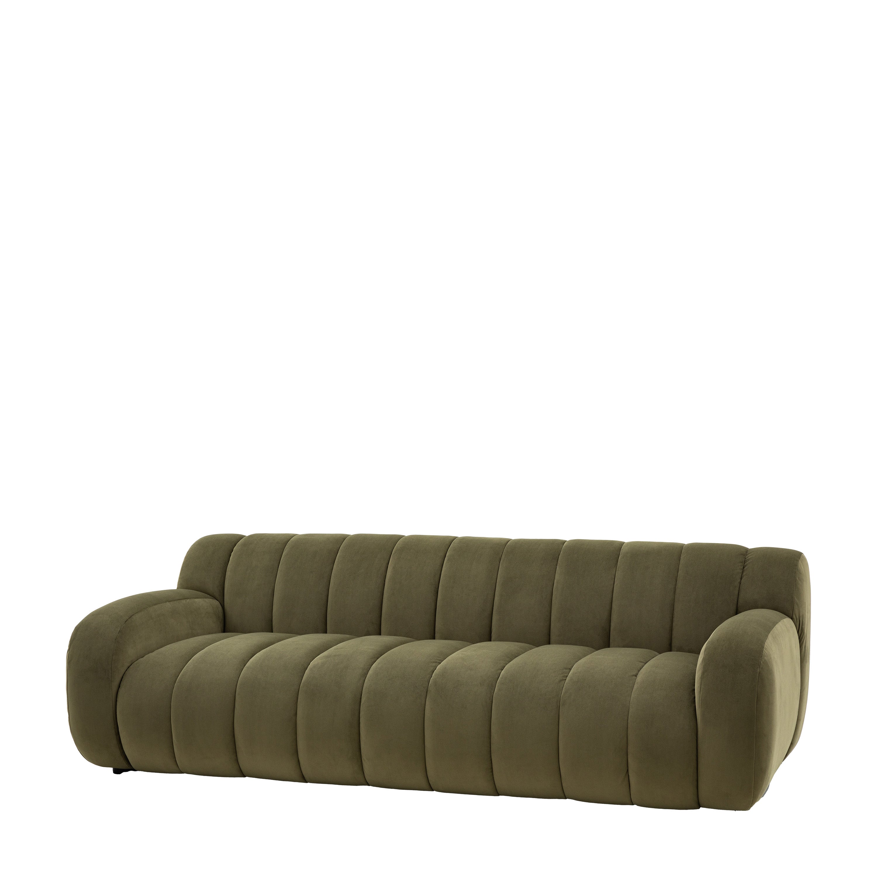 Milano Moss Green 3 Seater Sofa
