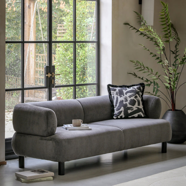 Ardo Grey 3 Seater Sofa