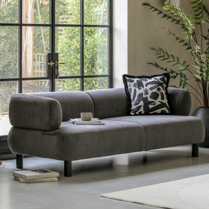 Ardo Grey 3 Seater Sofa