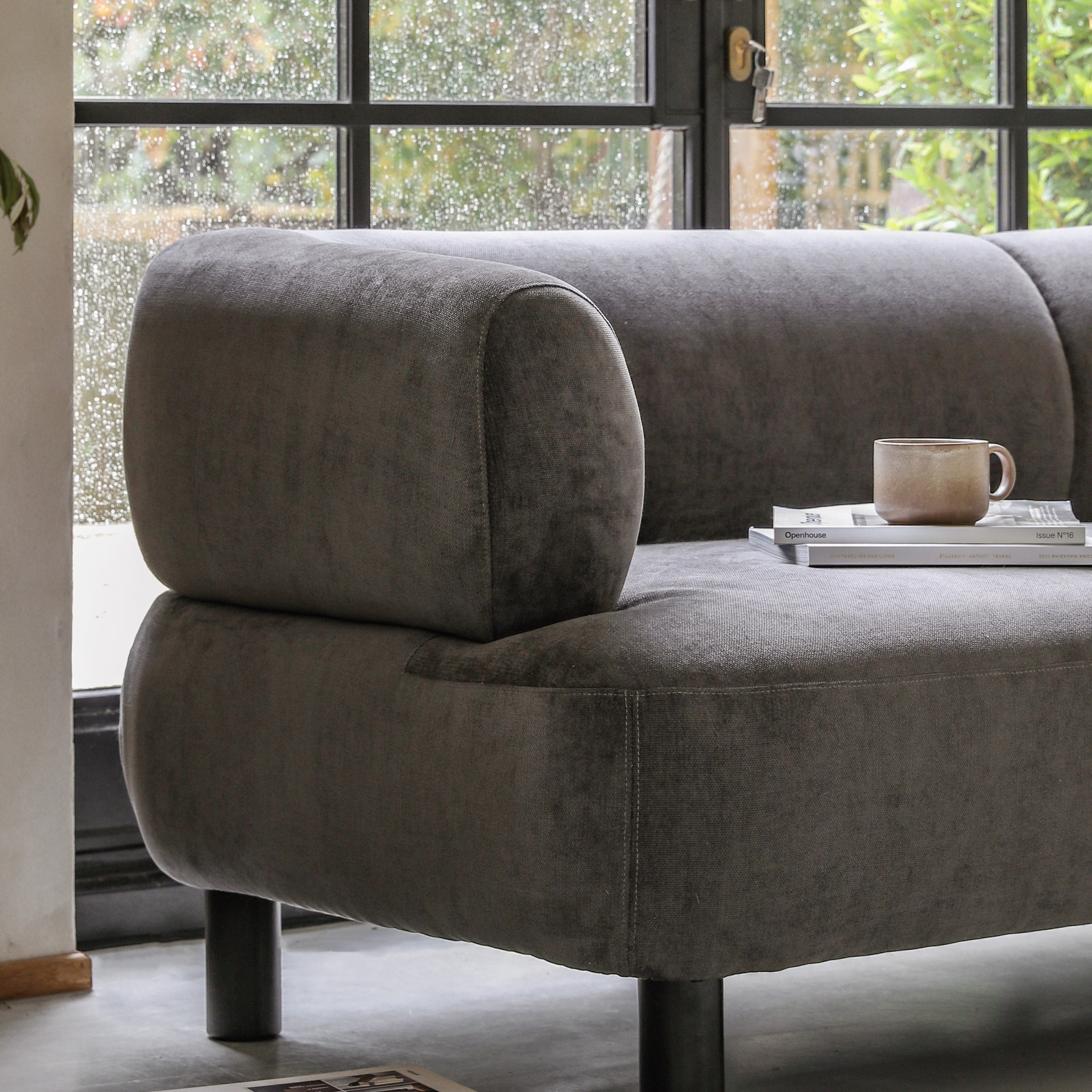 Ardo Grey 3 Seater Sofa