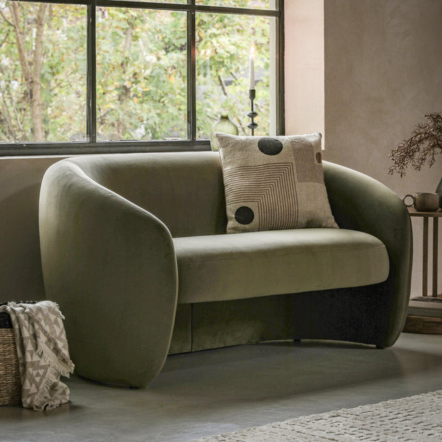 Bello Green 2 Seater Sofa