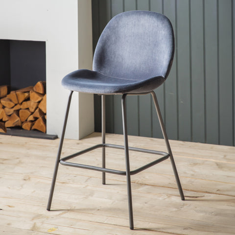 Finnegan Dark Grey Bar Stool Set of 2