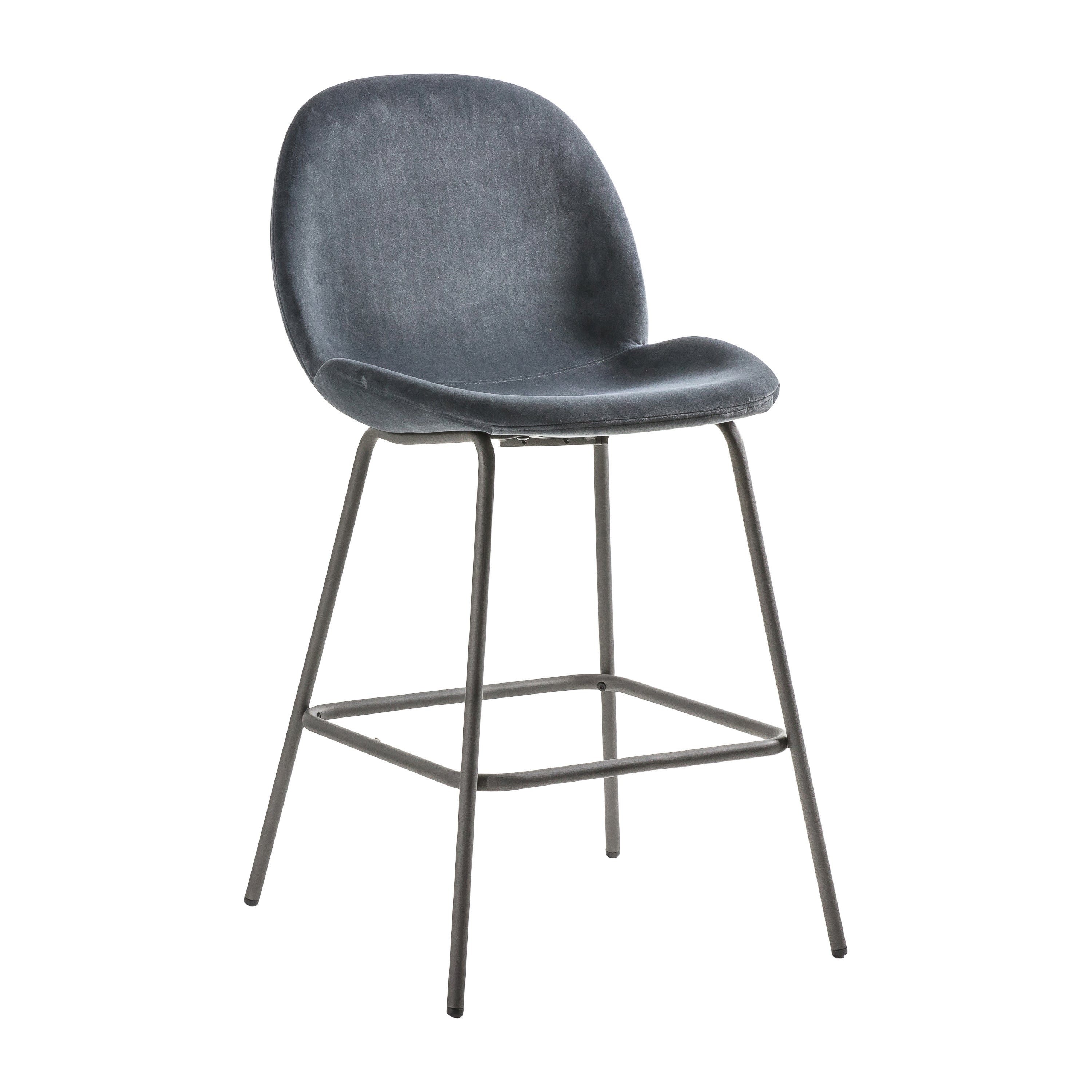 Finnegan Dark Grey Bar Stool Set of 2
