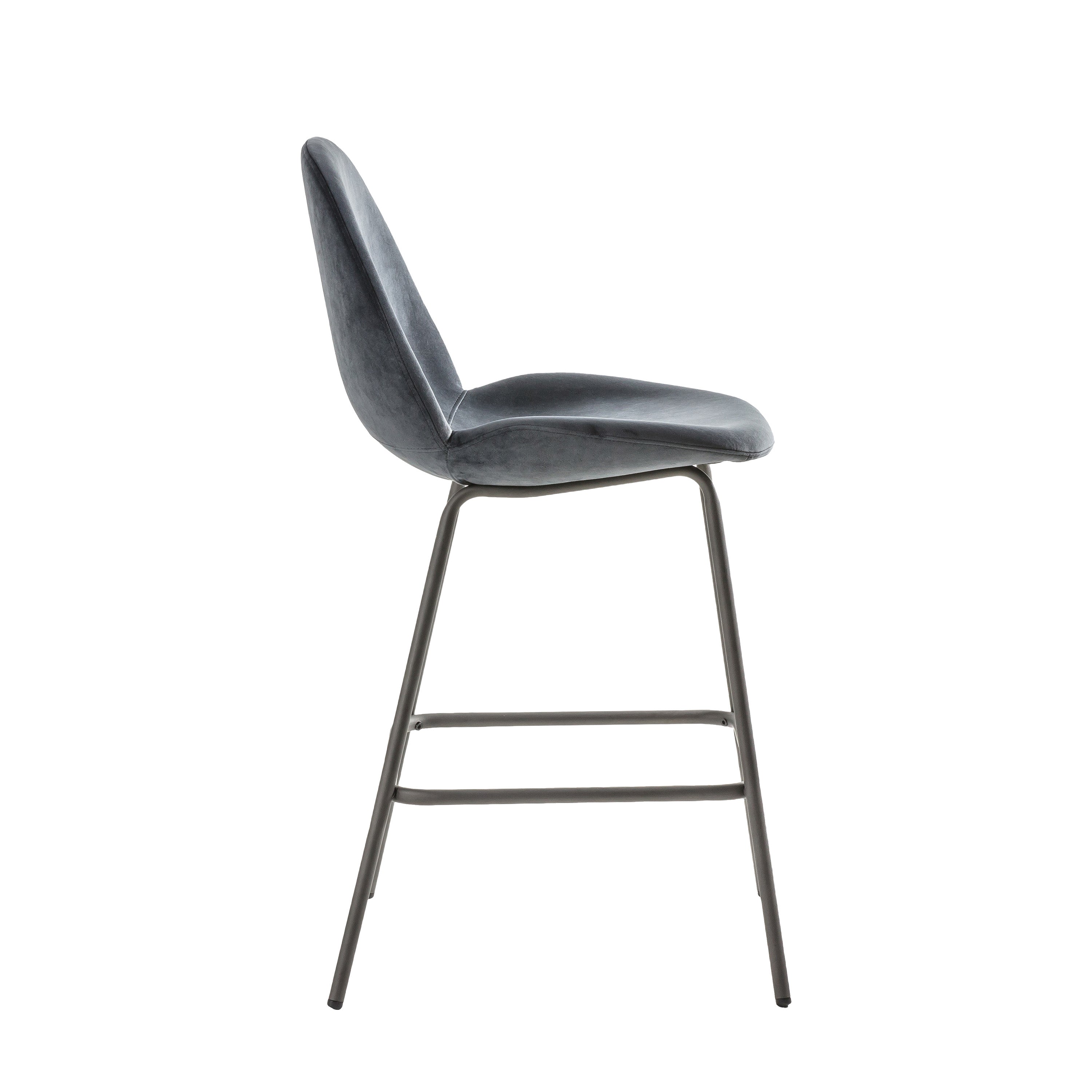 Finnegan Dark Grey Bar Stool Set of 2