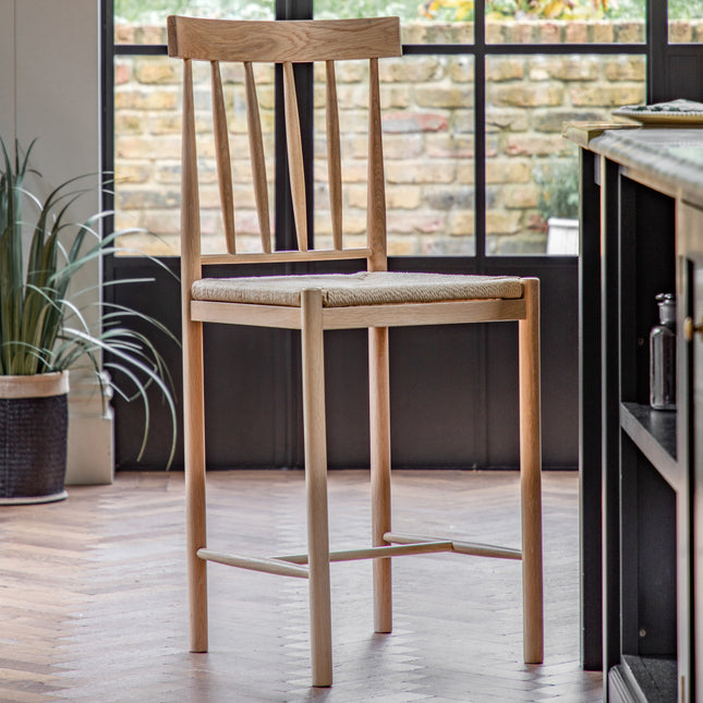 Huntington Natural Bar Stool Set of 2