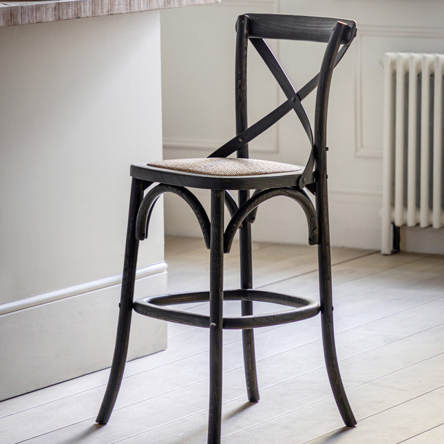 Terraza Black Bar Stool Set of 2