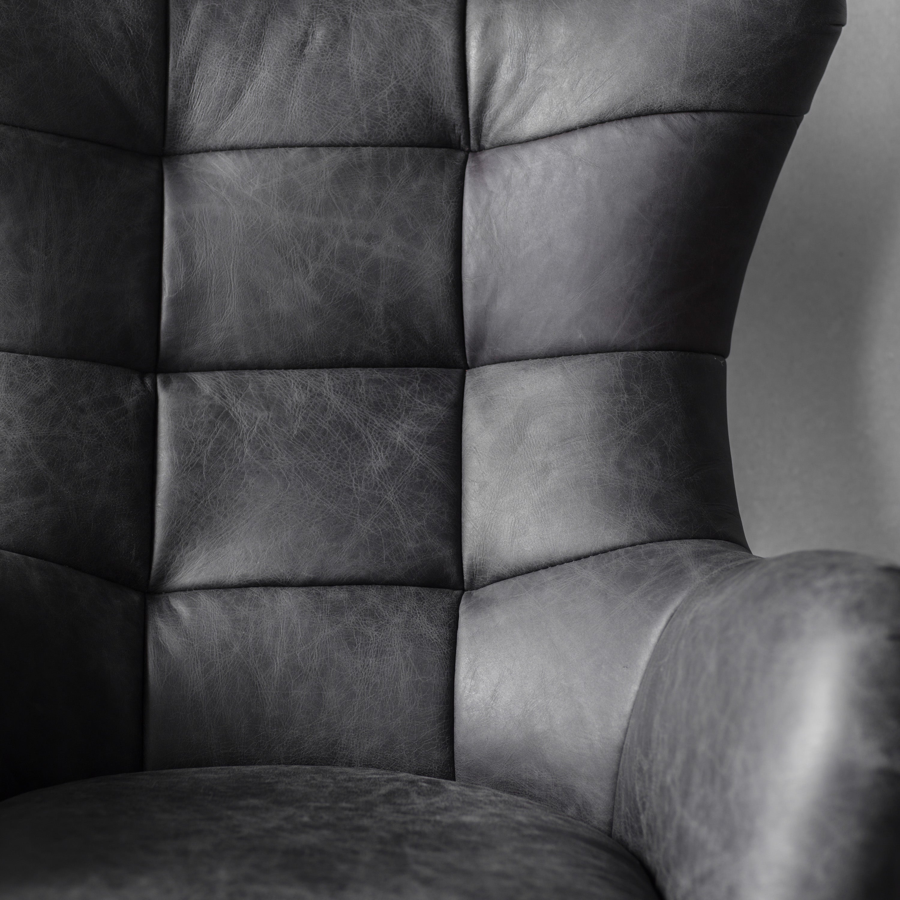 Apex Antique Ebony Swivel Chair