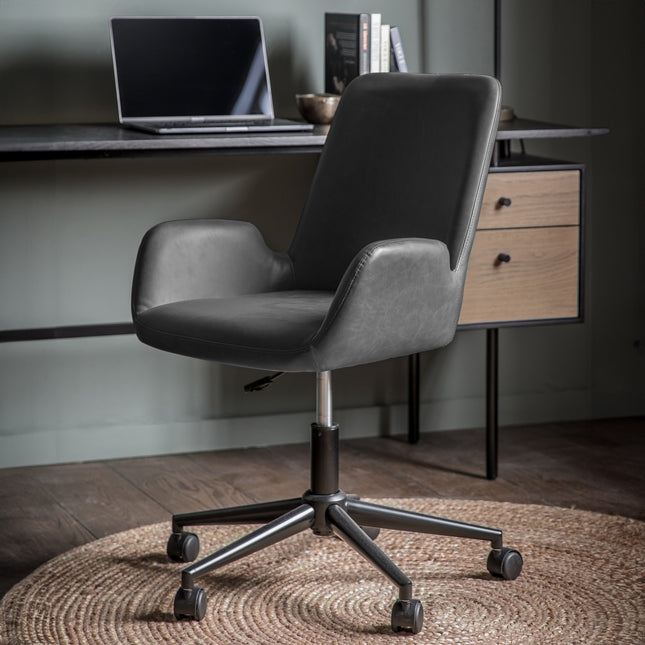 Reeve Charcoal Swivel Chair