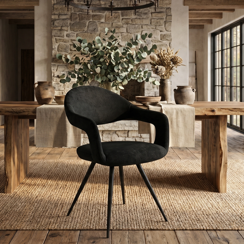 Emma Black Dining Chair Set Of 2