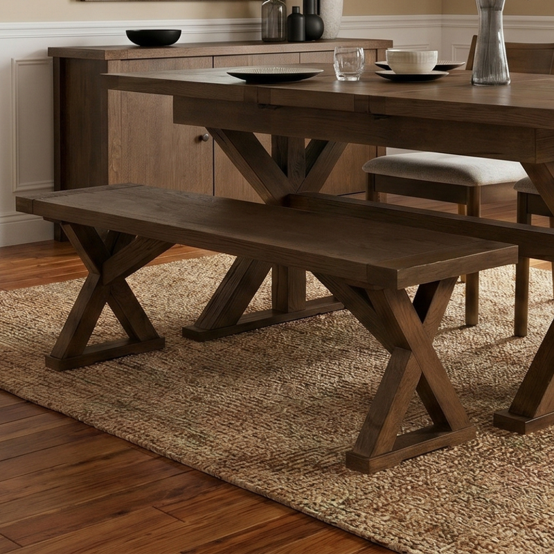 Quebec Oak Dining Bench
