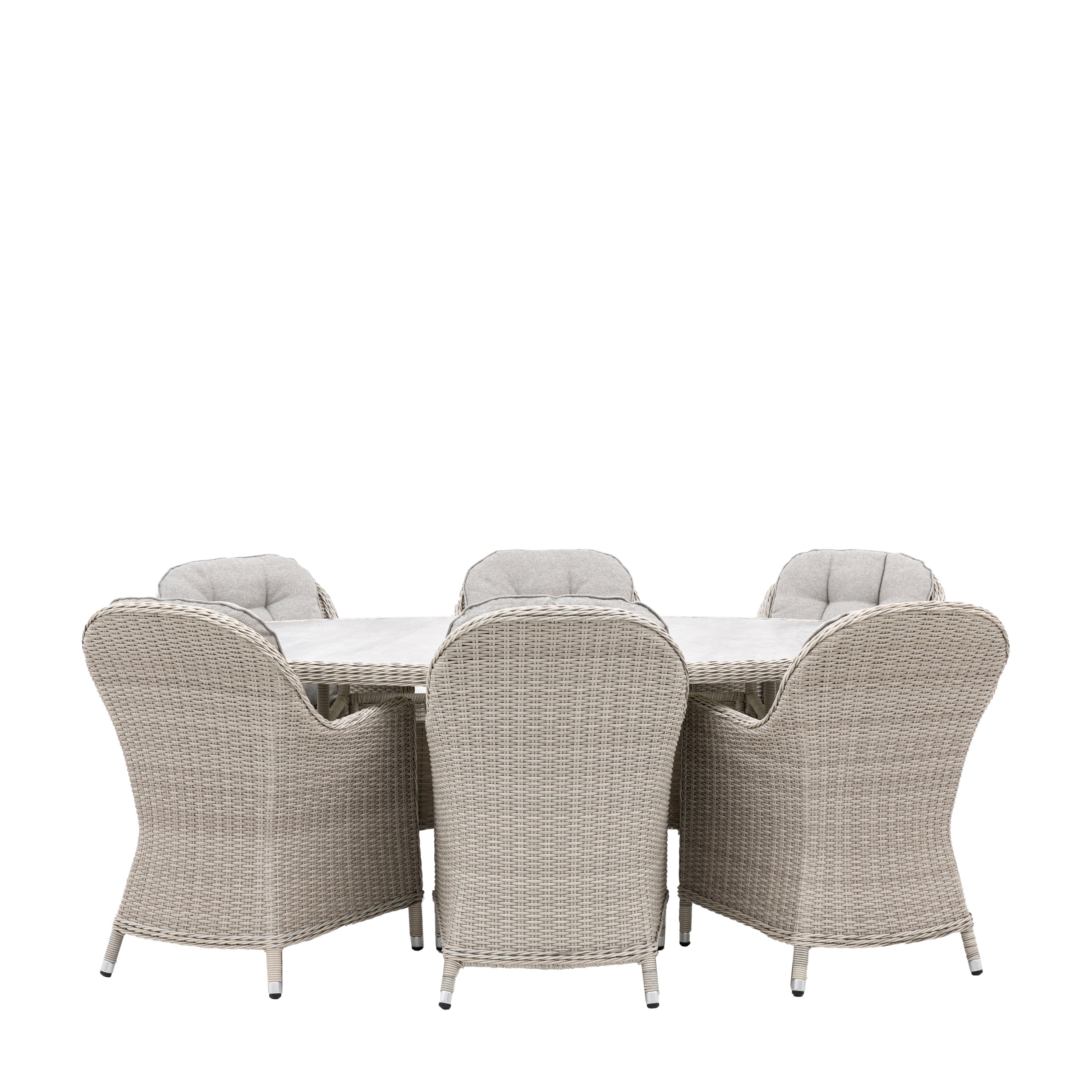 Ashwick Outdoor 6 Seater Oval Dining Set