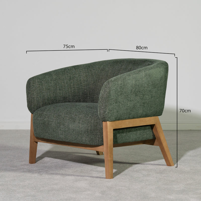 Palm Accent Chair — Green