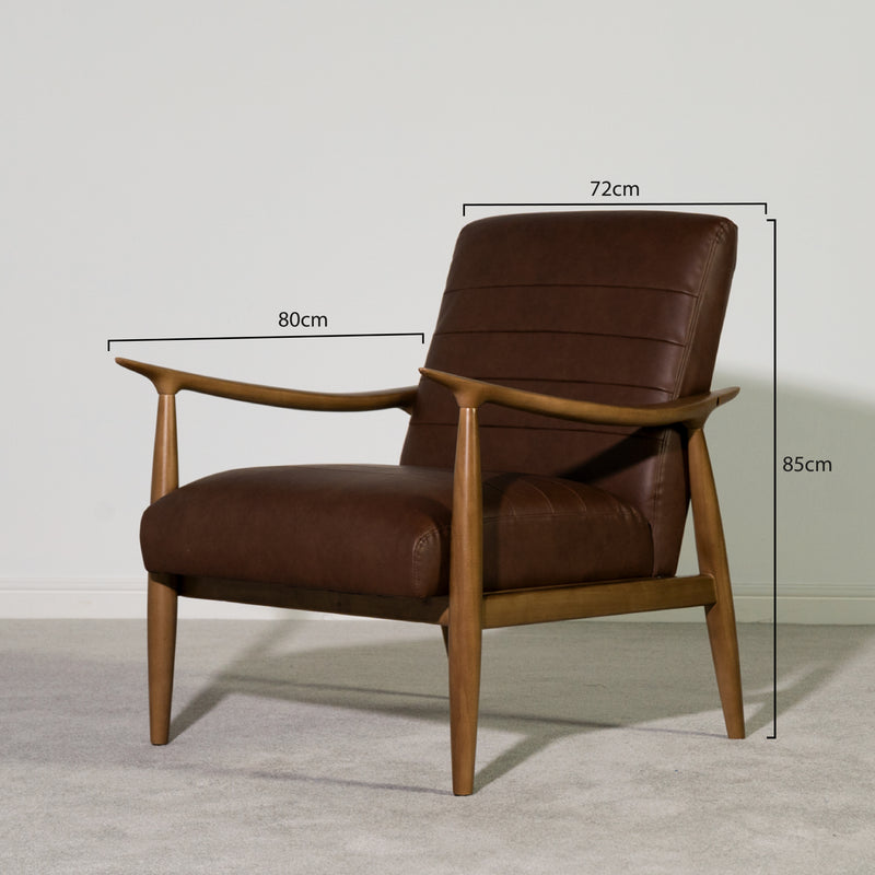 Spruce Accent Chair — Brown
