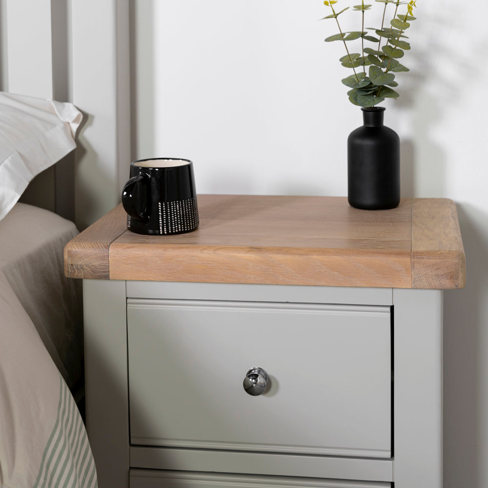 Lympsham 2 Drawer Bedside Table