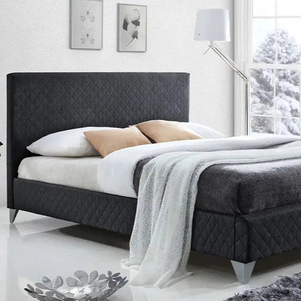 Brooklyn Bed Frames Bed Frame Exclusive Bed Frames 4'6 Double Bed Frame Dark Grey 