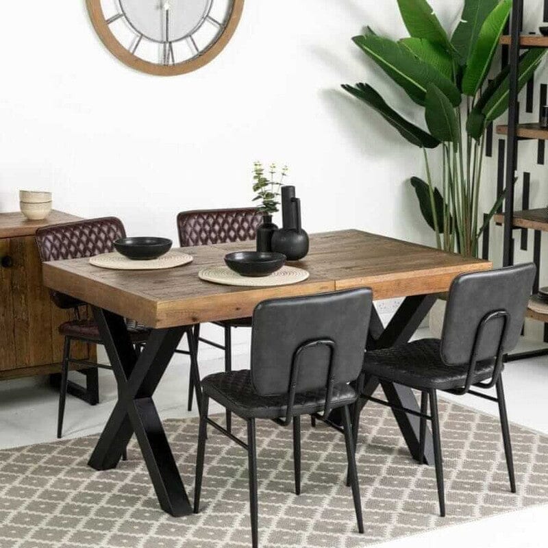 Brooklyn Extendable Cross Leg Dining Table (140cm - 180cm) Extendable Dining Table Brooklyn 
