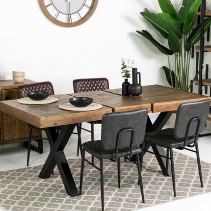 Brooklyn Extendable Cross Leg Dining Table (140cm - 180cm) Extendable Dining Table Brooklyn 