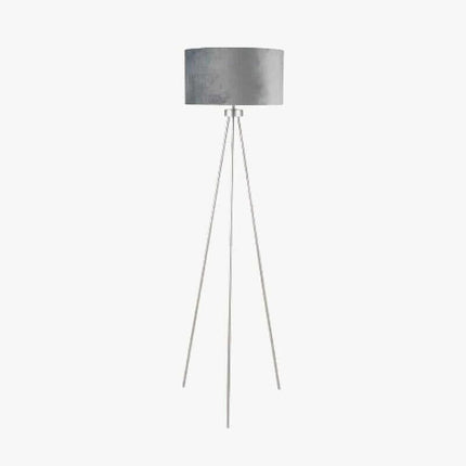 Brushed Silver Tripod Floor Lamp Floor Lamp Black & Copper 