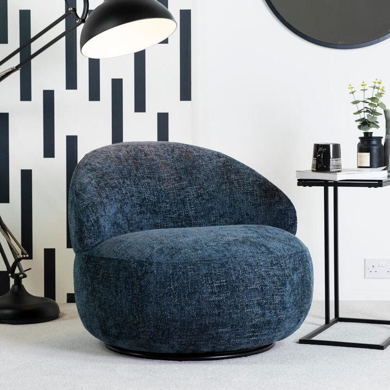 Bubble Swivel Chair Snuggler Bubble Blue 