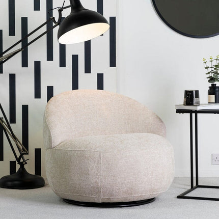 Bubble Swivel Chair Snuggler Bubble Natural 