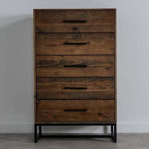 Chicago 5 Drawer Tall Chest Chest of Drawers Chicago 