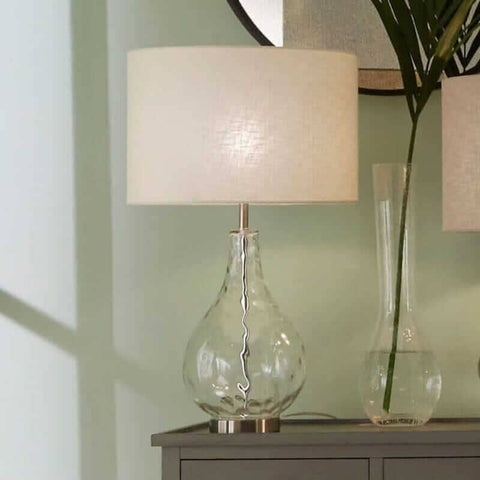 Clear Glass Table Lamp