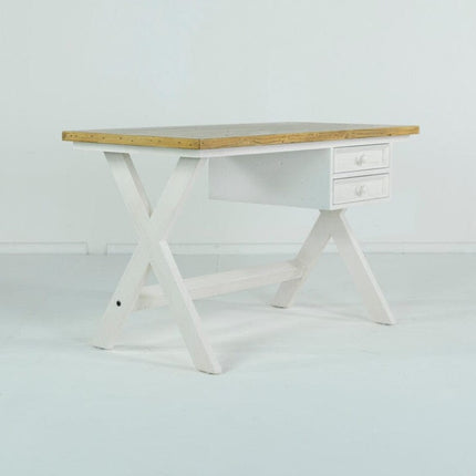 Dove Painted Cross Leg Desk Desk Dove 